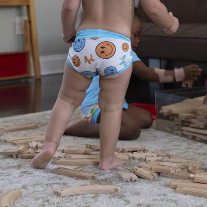 close up of a little girl wearing wunderundies briefs