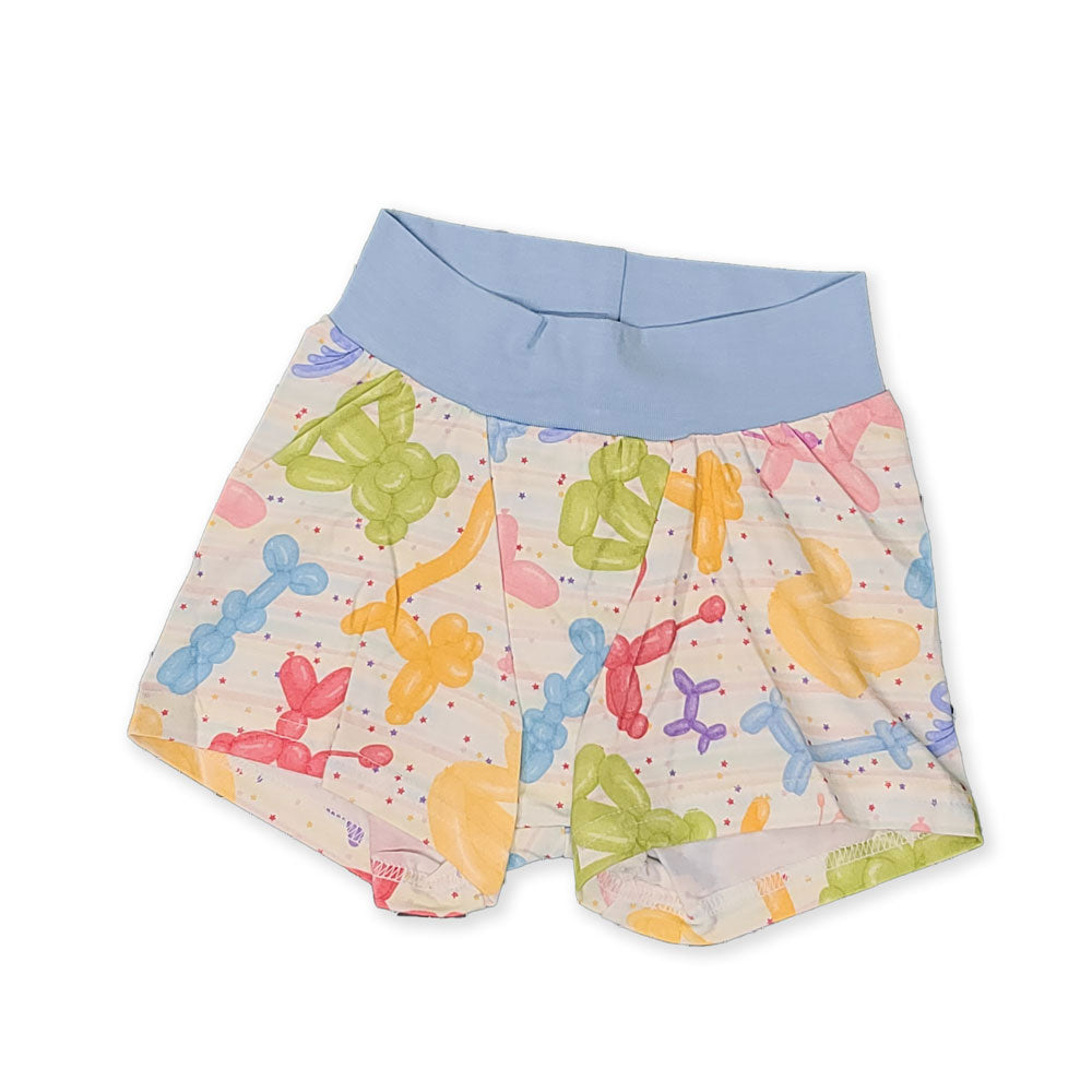 wunderundies gender neutral boxers with a cute balloon animals design
