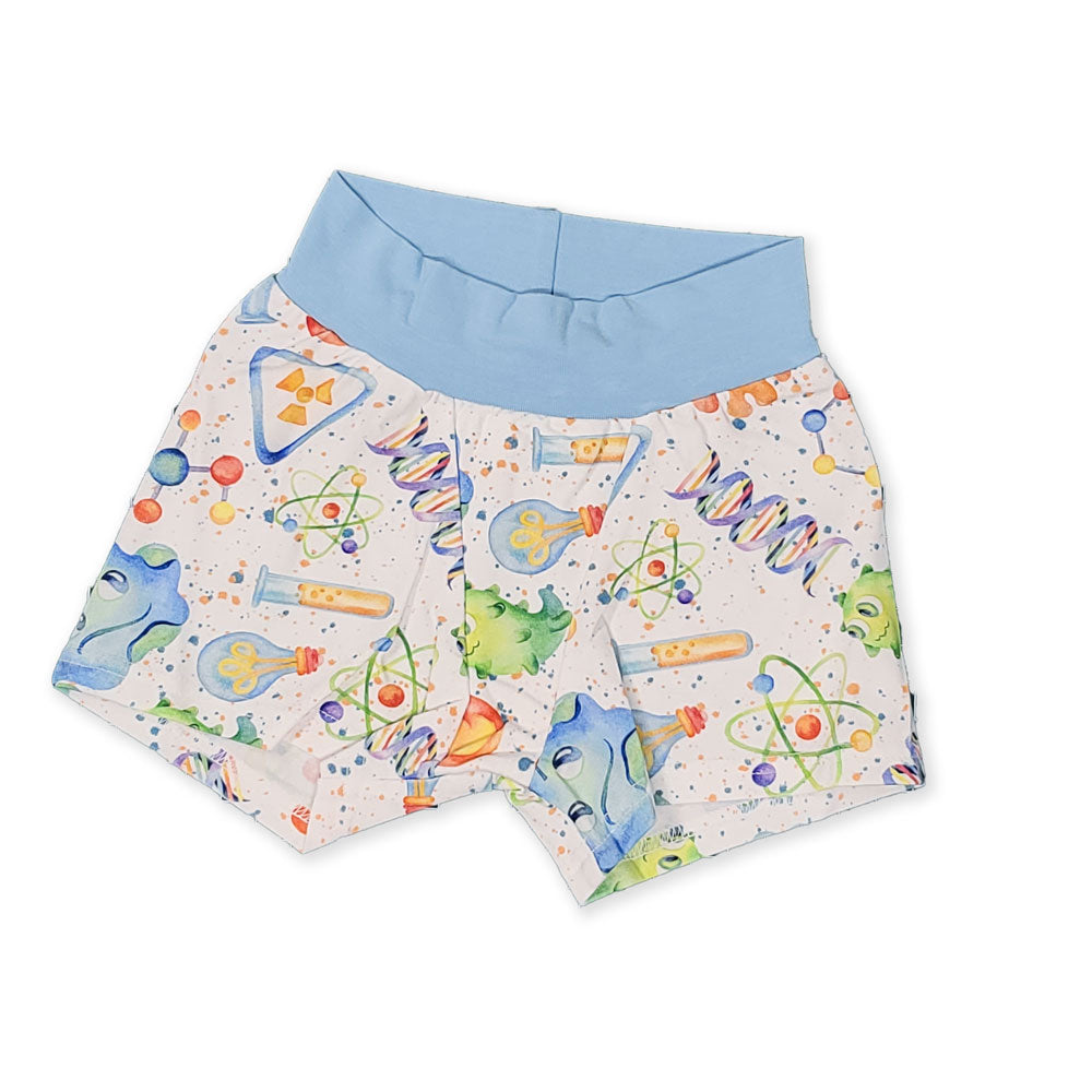 wunderundies boxers - sensory friendly kid's underwear - with a science based design on it.