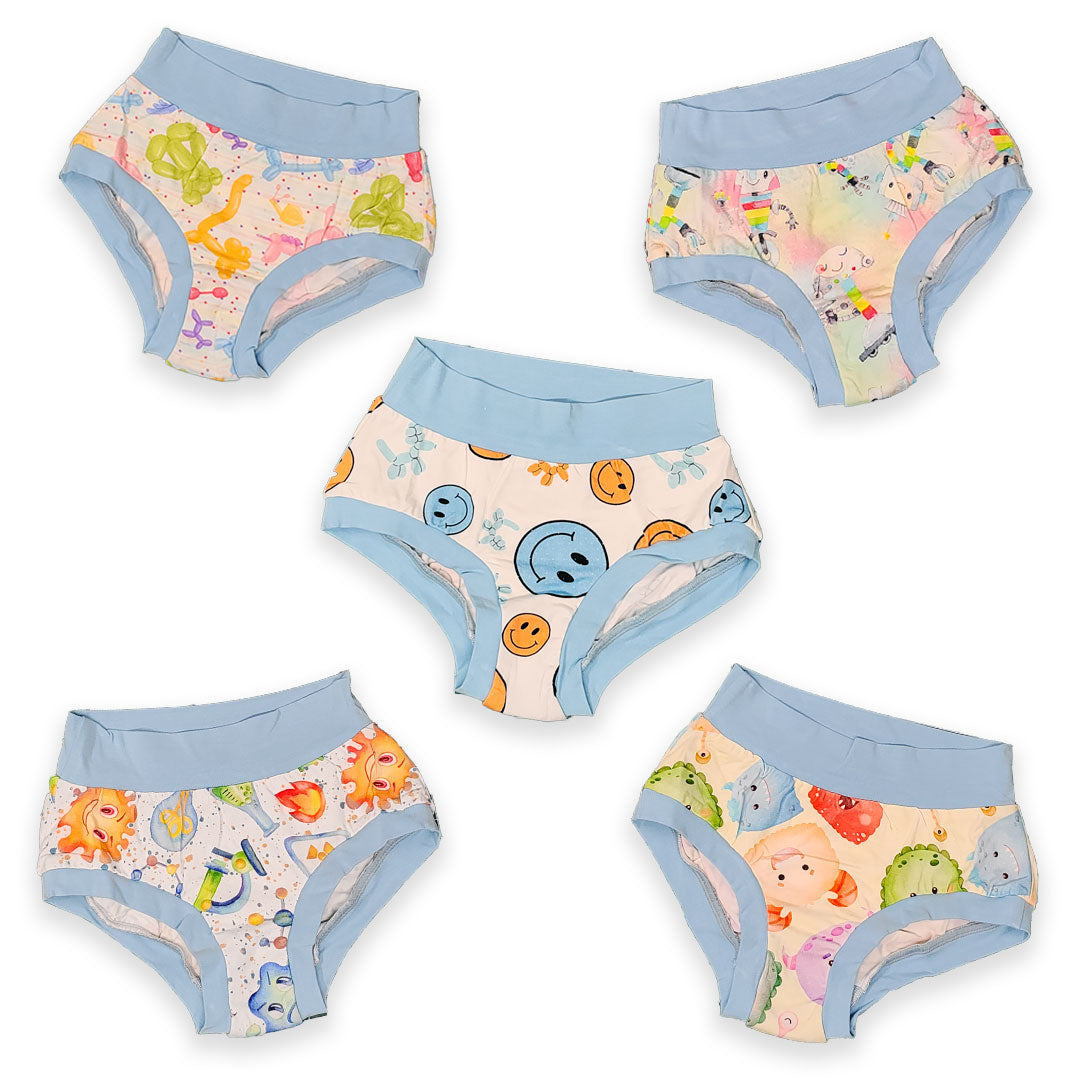 wunderundies briefs - showing all 5 designs from the second season on wunderundies